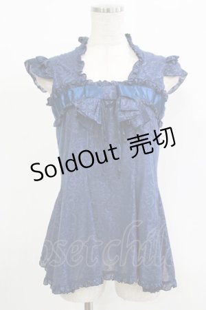 画像: MARBLE / アーム付シアートップス  青 H-25-09-24-046-GO-TO-KB-ZH