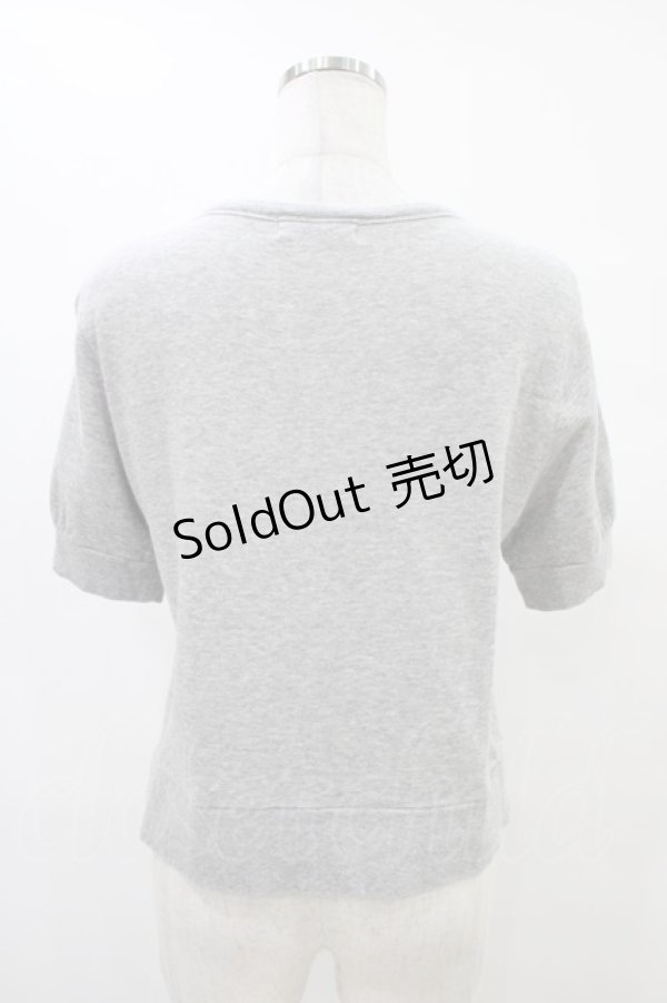 画像2: 【SALE】Jane Marple / フロントレースカーディガン  グレー H-25-09-24-1049-JM-TO-KB-ZT383 (2)