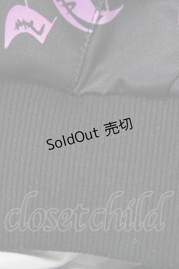 画像3: NieR Clothing / 半袖プルパーカー F 黒×紫 H-25-09-24-1055-PU-TO-KB-ZT495 (3)