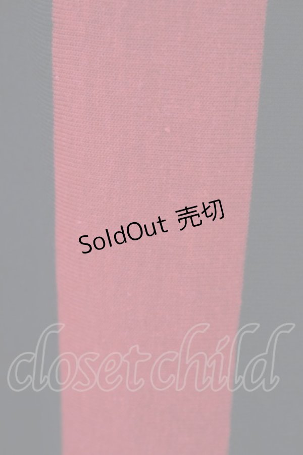 画像3: HELL CAT PUNKS / ストライプ切り替えBIG Tシャツ F 黒×赤 H-25-09-24-1056-PU-TO-KB-ZT1104J (3)