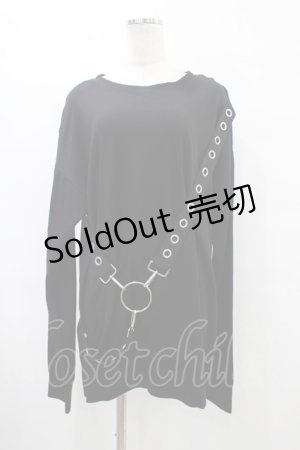 画像: KILL STAR / Ruckus Long Sleeve Top M 黒 H-25-09-24-1059-SL-TO-KB-ZH
