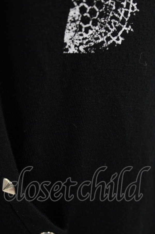 画像3: SEX POT ReVeNGe / プリント半袖ロングZIPパーカー  黒 H-25-09-24-1061-SP-TO-KB-ZT495 (3)