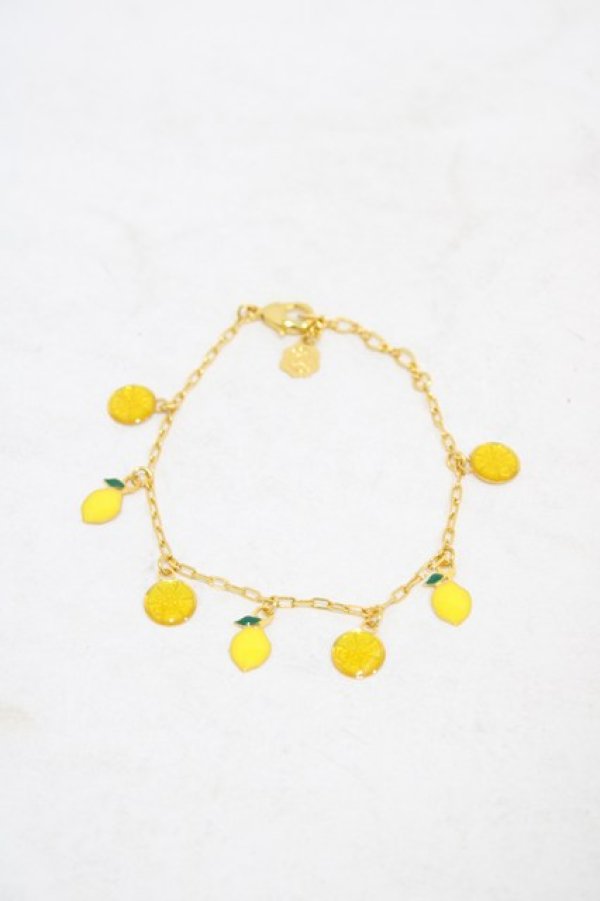 画像1: Q-pot. / レモンチェーンブレスレット  レモン H-25-09-24-1012-QP-AC-KB-ZH (1)