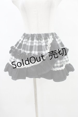 画像: MARBLE / 巻きスカート風フリルスカート  黒 H-25-09-24-1021-GO-SK-KB-ZH