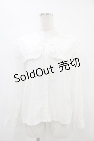 画像: merry jenny / フリルセーラーブラウス  白 H-25-09-24-1023-LO-BL-KB-ZH