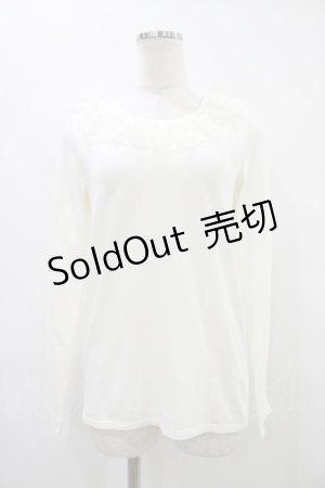 画像: Emily Temple cute / ドットチュールカットソー  オフ H-26-01-09-028-ET-TO-KB-ZH