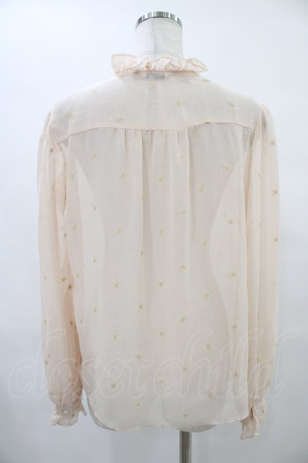 画像2: MILK / シャドウスターブラウス  ピンクベージュ H-25-09-24-1028-ML-BL-KB-ZH (2)