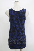 画像3: WORLD WIDE LOVE！(Rydia) / 総柄タンク  青×黒 H-25-09-24-069-PU-TO-KB-ZT491 (3)