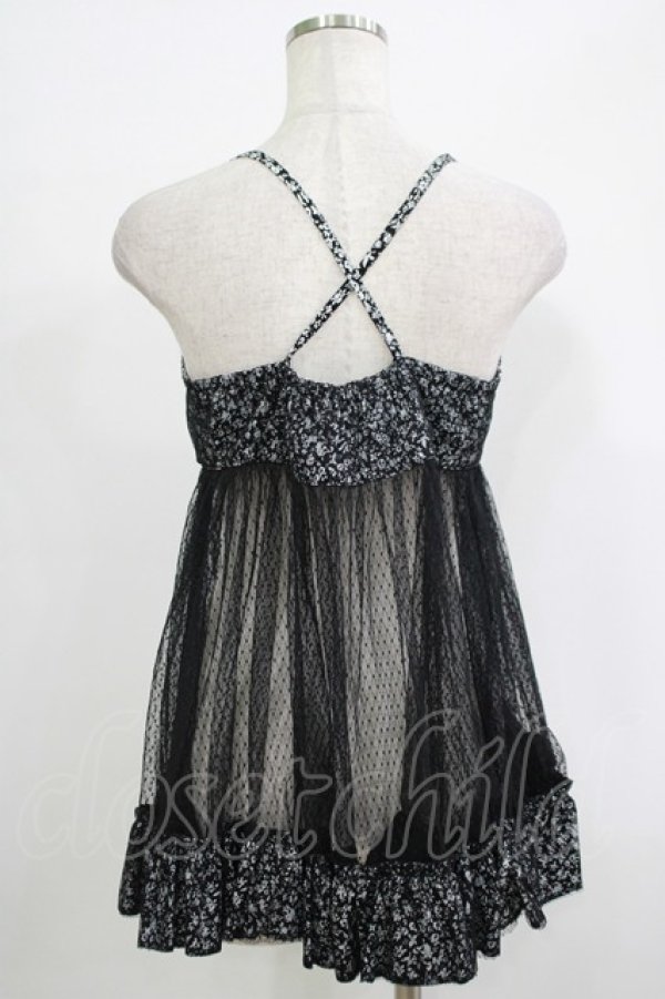 画像3: ALGONQUINS / ベビードール  黒 H-25-09-24-071-AL-TO-KB-ZT121 (3)