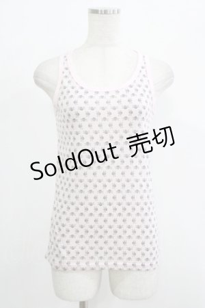 画像: ALGONQUINS / 総柄タンク  ピンク H-25-09-24-072-AL-TO-KB-ZH