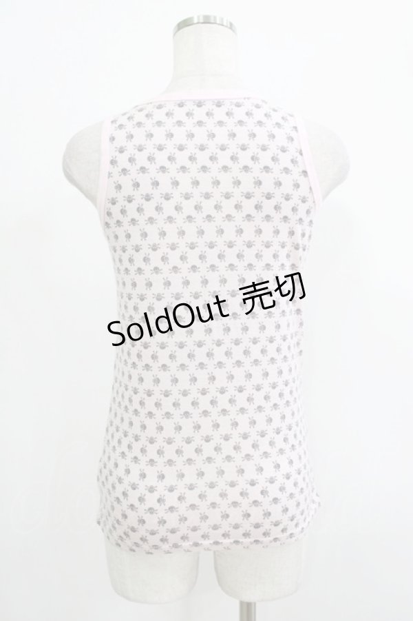 画像2: ALGONQUINS / 総柄タンク  ピンク H-25-09-24-072-AL-TO-KB-ZH (2)