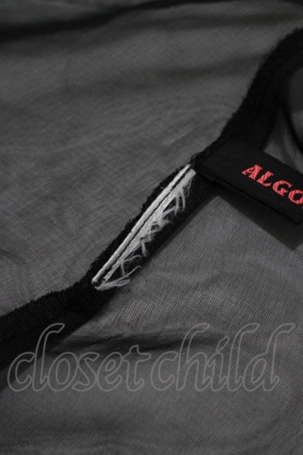 画像5: ALGONQUINS / ジョーゼットキャミ＆マルチフラップケープ  黒 H-25-09-24-073-AL-TO-KB-ZT495 (5)