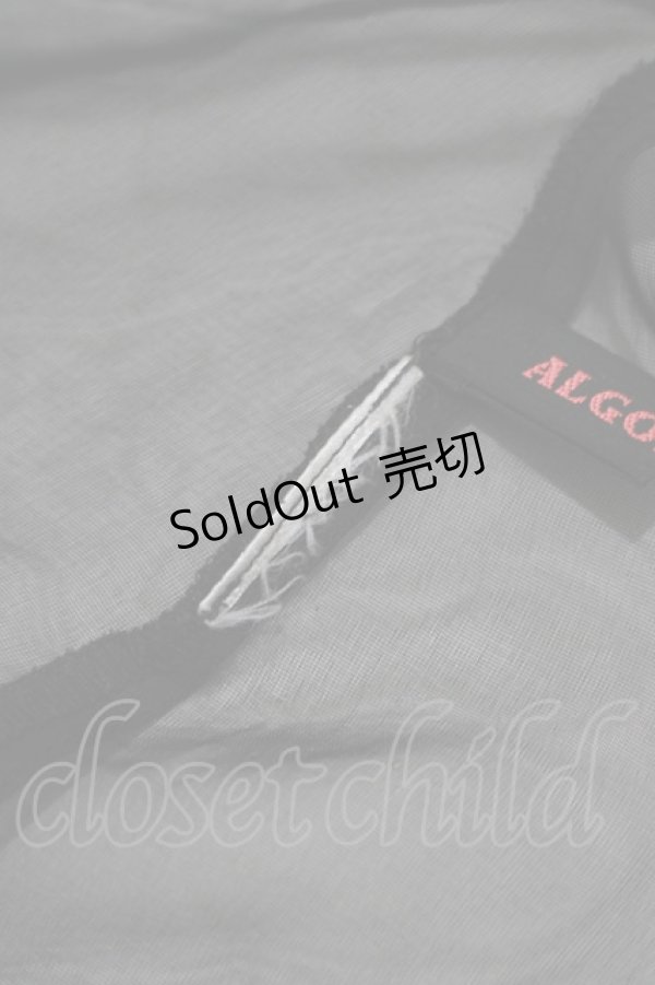 画像5: ALGONQUINS / ジョーゼットキャミ＆マルチフラップケープ  黒 H-25-09-24-073-AL-TO-KB-ZT495 (5)