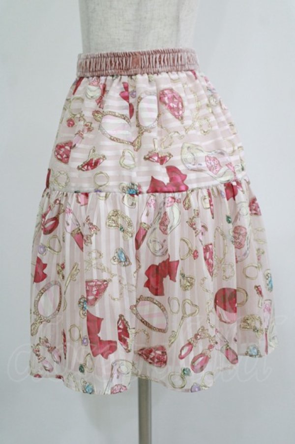 画像2: Jane Marple / 宝石ギャザースカート  ピンク H-25-09-24-011-JM-SK-KB-ZH (2)