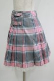 画像2: Jane Marple / チェックラップスカート  ピンク H-25-09-24-014-JM-SK-KB-ZH (2)