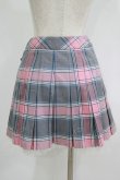 画像3: Jane Marple / チェックラップスカート  ピンク H-25-09-24-014-JM-SK-KB-ZH (3)