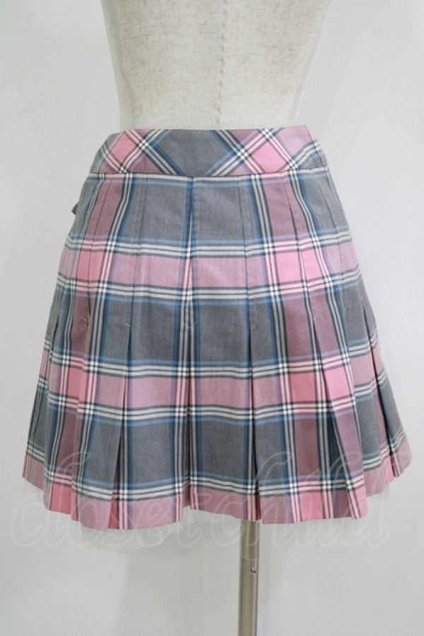 画像3: Jane Marple / チェックラップスカート  ピンク H-25-09-24-014-JM-SK-KB-ZH (3)