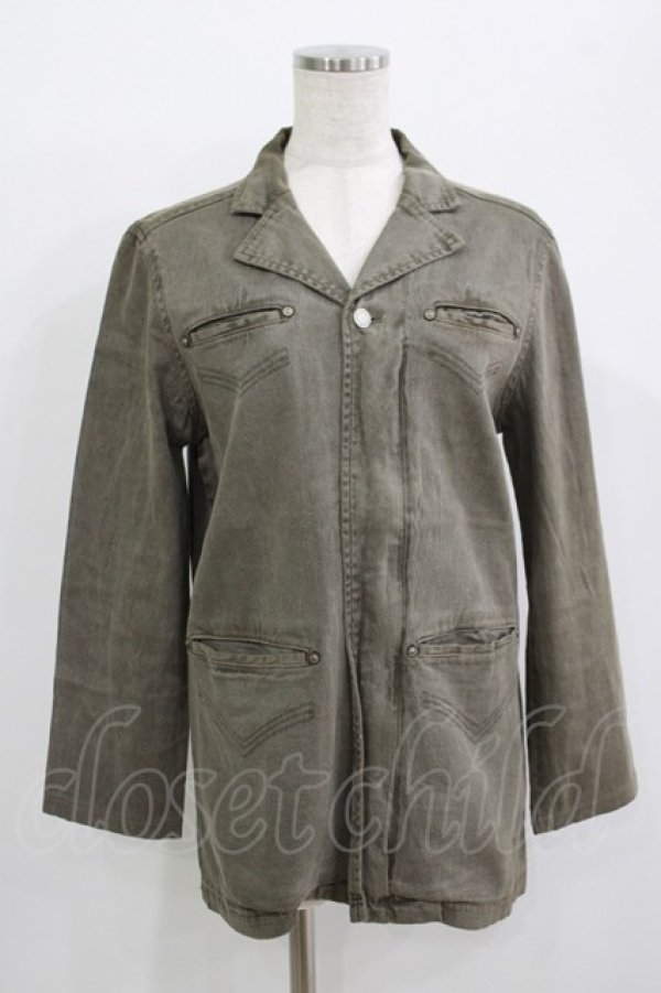 画像1: ALGONQUINS / シャツジャケット  カーキ H-25-09-24-015-AL-JA-KB-ZH (1)