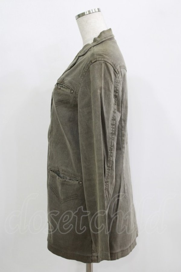 画像2: ALGONQUINS / シャツジャケット  カーキ H-25-09-24-015-AL-JA-KB-ZH (2)
