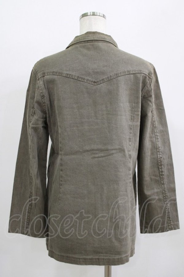 画像3: ALGONQUINS / シャツジャケット  カーキ H-25-09-24-015-AL-JA-KB-ZH (3)