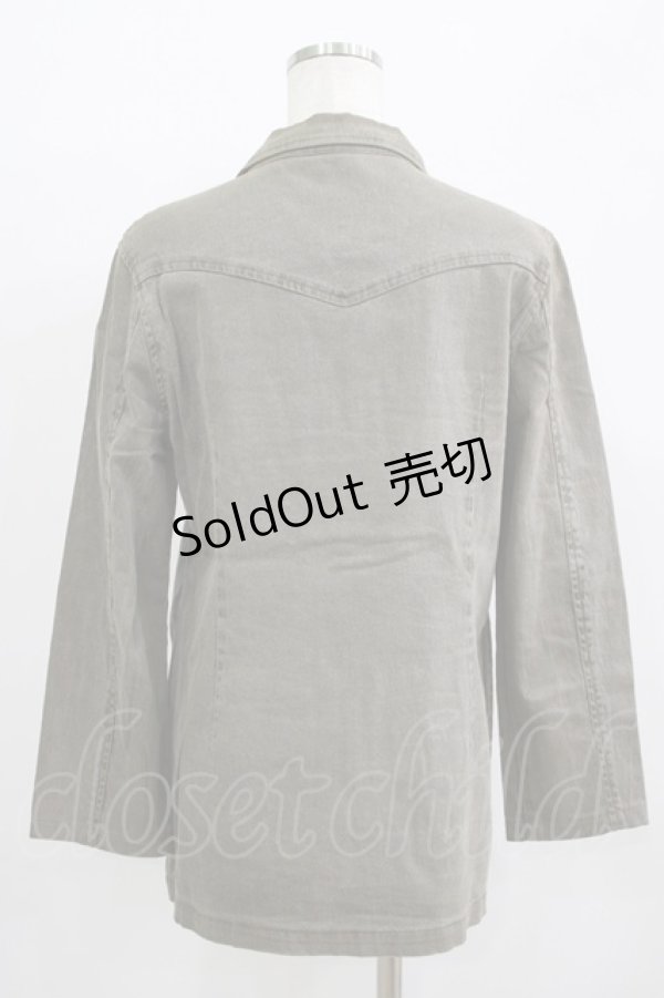 画像3: ALGONQUINS / シャツジャケット  カーキ H-25-09-24-015-AL-JA-KB-ZH (3)