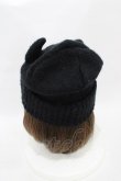 画像2: HELL CAT PUNKS / 角付きニット帽  黒 H-25-09-25-1004-PU-AC-KB-ZH (2)