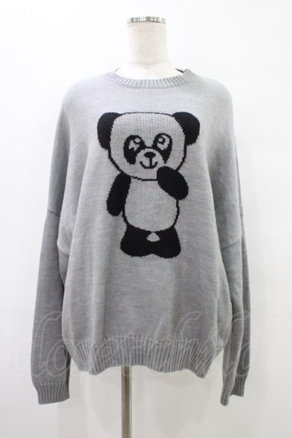 画像1: Candy Stripper / BELOVED PEPE KNIT 2 グレー H-25-09-25-1041-PU-TO-KB-ZH (1)