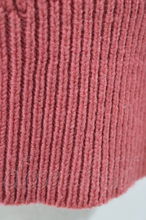 画像3: Jane Marple Dans Le Salon / バルキーヤーンのアランニット  ピンク H-25-09-25-1046-JM-TO-KB-ZH (3)