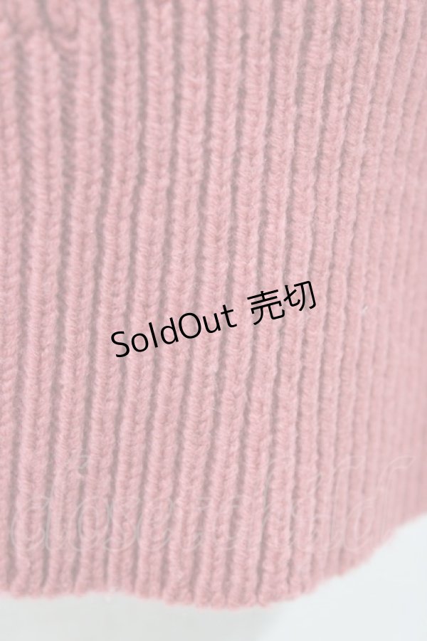 画像3: Jane Marple Dans Le Salon / バルキーヤーンのアランニット  ピンク H-26-01-09-017-JM-TO-KB-ZH (3)