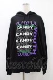 画像1: Candy Stripper / PLAYFUL SWEAT HOODIE  ブラック H-25-09-25-1050-PU-TO-KB-ZH (1)