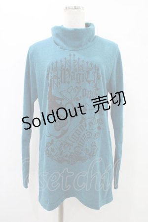 画像: ALGONQUINS / プリントハイネックカットソー F エメラルド H-25-09-25-1053-AL-TO-KB-ZH