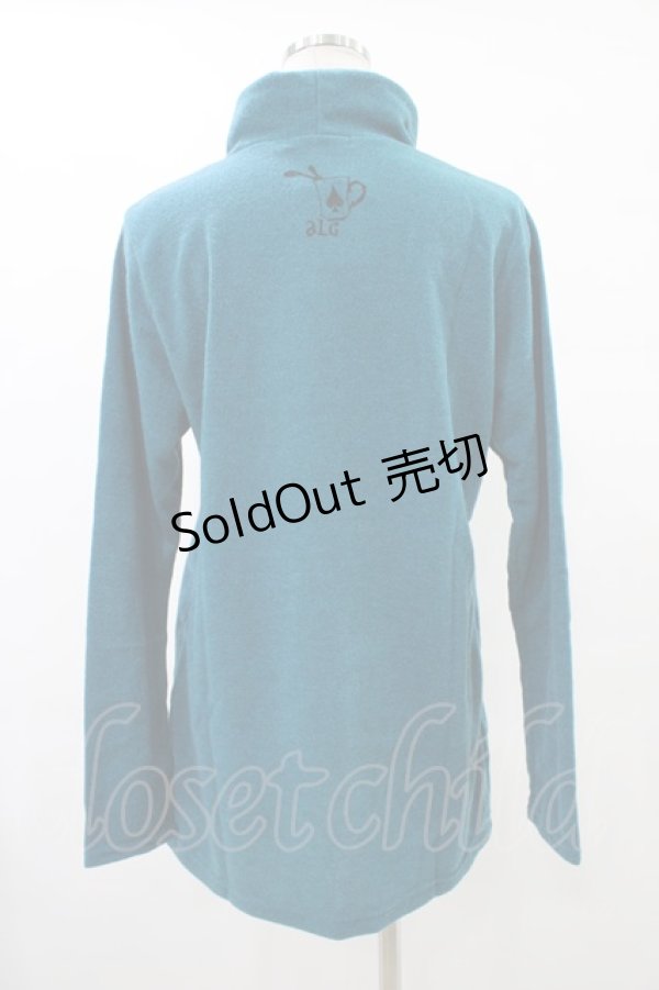 画像2: ALGONQUINS / プリントハイネックカットソー F エメラルド H-25-09-25-1053-AL-TO-KB-ZH (2)