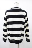 画像2: Candy Stripper / HIDE BUNNY BORDER KNIT  ホワイト×ブラック H-25-09-25-1054-PU-TO-KB-ZH (2)