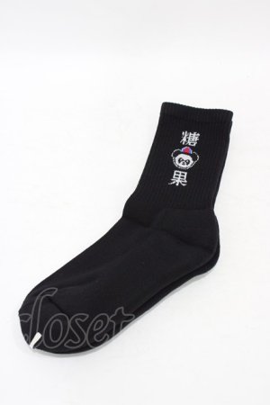 画像: Candy Stripper / PEPE RIB SOCKS  黒 H-25-09-25-1006-PU-ZA-KB-ZH