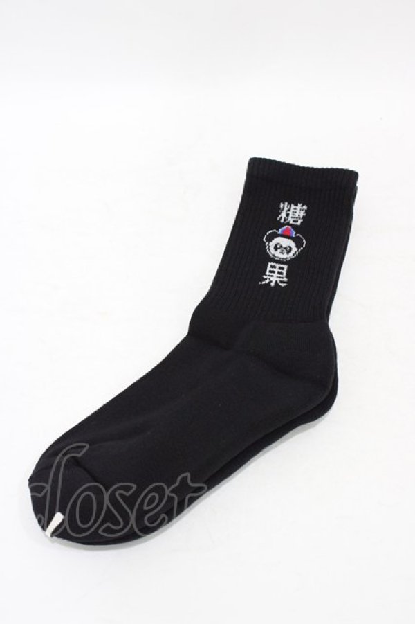 画像1: Candy Stripper / PEPE RIB SOCKS  黒 H-25-09-25-1006-PU-ZA-KB-ZH (1)