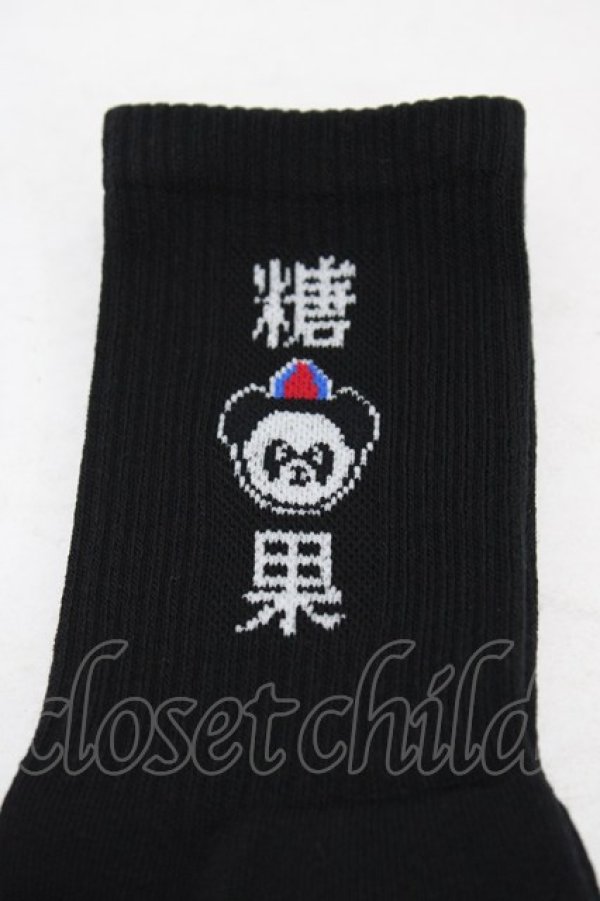 画像2: Candy Stripper / PEPE RIB SOCKS  黒 H-25-09-25-1006-PU-ZA-KB-ZH (2)