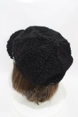 画像2: Triple fortune / プードルファー帽子  黒 H-25-09-25-1001-EL-AC-KB-ZH (2)