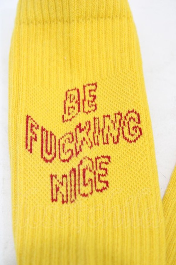 画像3: Candy Stripper / CND RIB SOCKS  YELLOW H-25-09-25-1009-PU-ZA-KB-ZH (3)