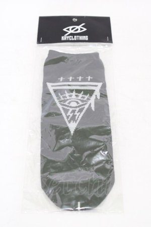 画像: KRY CLOTHING / スニーカーソックス  黒 H-25-09-25-1012-EL-ZA-KB-ZH