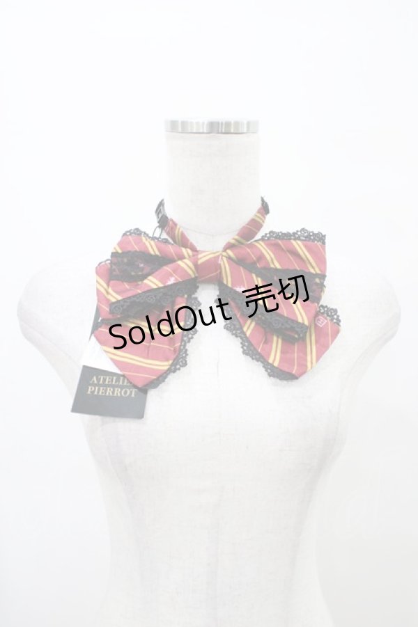 画像1: ATELIER PIERROT / ハリー・ポッター トリプルリボンタイ  グリフィンドール（レッド） H-25-09-25-1015-EL-ZA-KB-ZH (1)