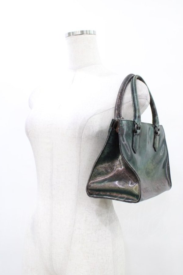 画像2: Jean Paul GAULTIER / Vサイバーハンドバッグ  グリーン H-25-09-25-1017-GO-BG-KB-ZH (2)
