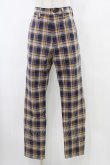 画像1: MILKBOY / CHECK PANTS  ネイビー H-25-09-25-1020-MB-PA-KB-ZH (1)