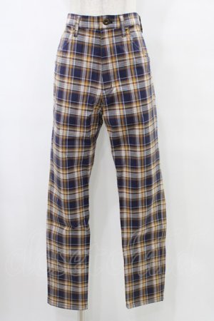 画像: MILKBOY / CHECK PANTS  ネイビー H-25-09-25-1020-MB-PA-KB-ZH