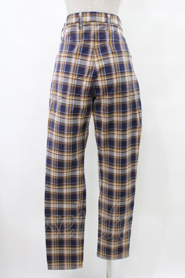 画像2: MILKBOY / CHECK PANTS  ネイビー H-25-09-25-1020-MB-PA-KB-ZH (2)