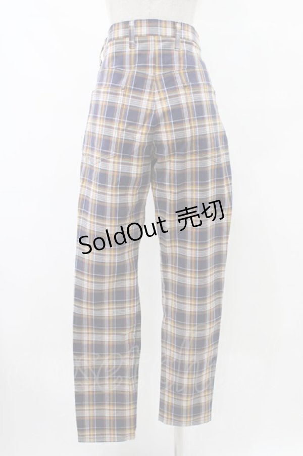 画像2: MILKBOY / CHECK PANTS  ネイビー H-25-09-25-1020-MB-PA-KB-ZH (2)