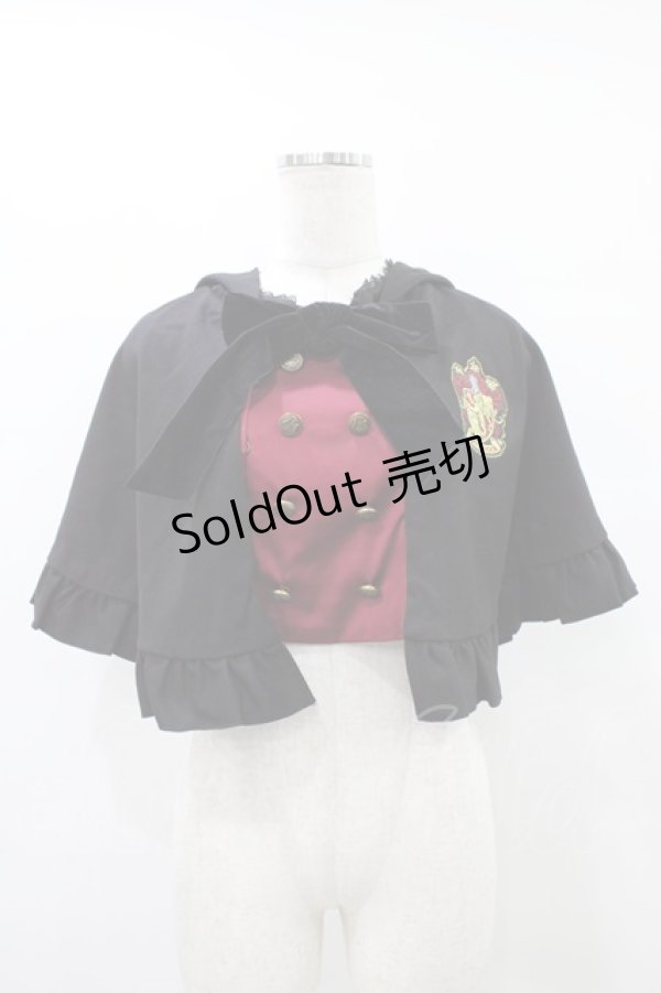 画像1: ATELIER PIERROT / ハリー・ポッター ダブルボタン2Wayケープ  グリフィンドール（レッド） H-25-09-25-1022-EL-JA-KB-ZH (1)