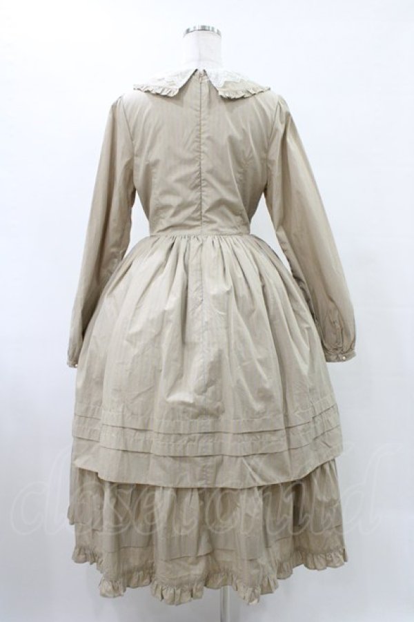 画像2: Maison de minette / ストライプドレス  ベージュ H-25-09-25-1024-0-OP-KB-ZH (2)