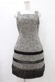 画像1: Jane Marple / ドット刺繍ツイードジャンパースカート  グレー H-25-09-25-1027-JM-OP-KB-ZH (1)