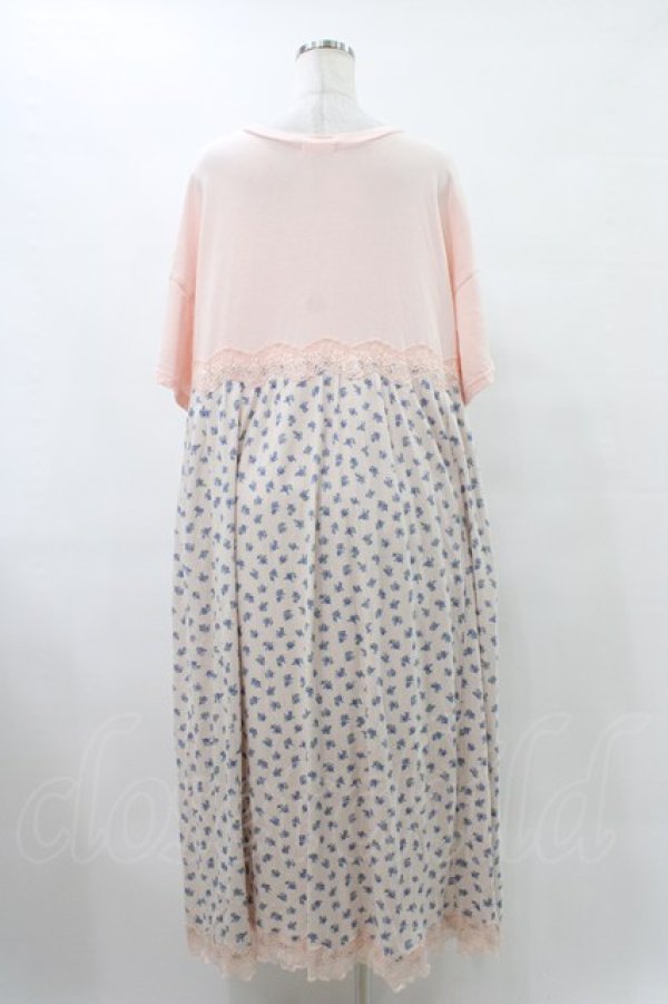 画像2: Candy Stripper / BRAVE DINOSAUR PATTERN ワンピース  ピンク H-25-09-25-1028-PU-OP-KB-ZT456 (2)