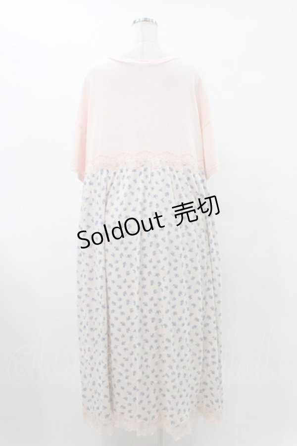 画像2: 【SALE】Candy Stripper / BRAVE DINOSAUR PATTERN ワンピース  ピンク H-25-09-25-1028-PU-OP-KB-ZT456 (2)